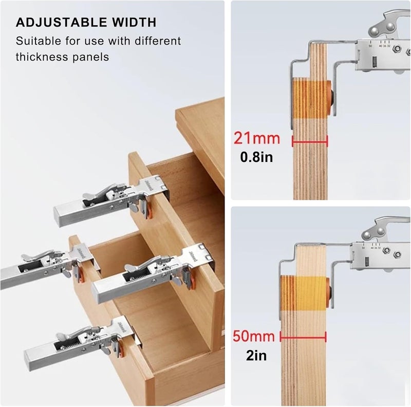 Jikbeed Drawer Front Installation Clamps, Drawer Clamps for Drawer Panel Installation Fixing Clips, Easy, Labor-Saving, and Efficient Drawer Fixing Clip - Image 4